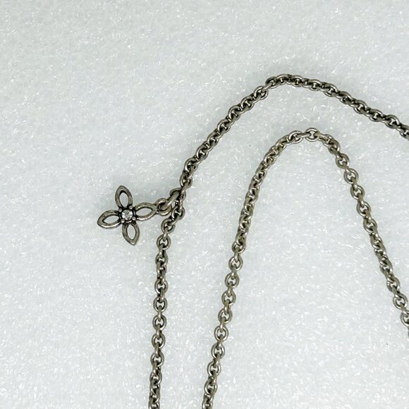 Fossil Brand Teardrop Faux Turquoise Pendant Necklace w Bee Detail Silver Tone - Picture 4 of 8